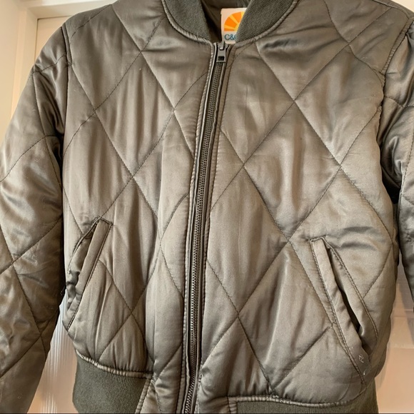 S C & C California Olive Green Bomber Jacket - Picture 2 of 8